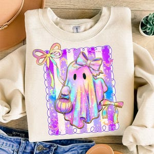 Preppy Halloween Ghost Png, Cute Neon Boo Ghost Coquette Png, Floral Spooky Season Png, Girly Halloween Shirt Design, Spooky Pumpkin Png