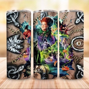 Killer Horror Character Halloween Tumbler Wrap Png, Halloween Movie Horror 20oz Tumbler, Halloween Horror Skinny Tumbler 20oz Design