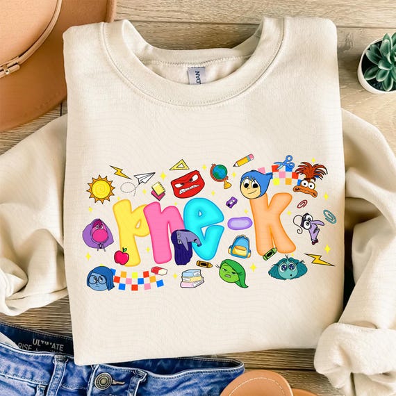 Preppy Back to School PNG Bundle, Emotions Friends Pre-k 1st/2nd