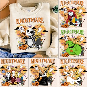Alptraum Halloween Cartoon PNG Bundle, Halloween Freund Png, Gruselige Jahreszeit Png, Süßes oder Saures Png, Halloween Maus Png