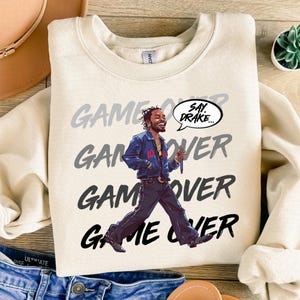 Funny Game Over Music Shirt Png, Mustard Meme Png, Hiphop Music Png, Music Shirt Design Png, Hip-Hop Merchandise Png, Rap Meme Png