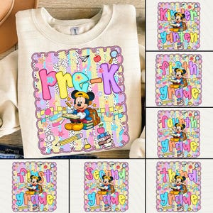 Back To School Grade Png Bundle, School Grade Png, Prek Squad Png, Kindergarten Png, Welcome Back To School Png