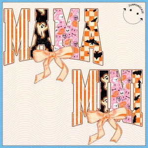Coquette Halloween Mama Mini Png, Retro Halloween Spooky Coquette Png, Halloween png, Mama png, Halloween Girly png, Fall Png