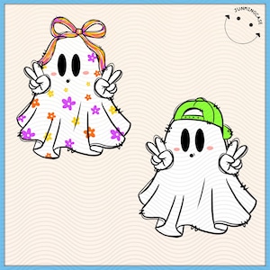 Halloween Boo Ghost Custom Name Girl/Boy Png, Halloween PNG, Boo Ghost Toddler Kid Shirt, Fall Design Png, Personalized Halloween Kid Design