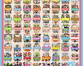 70+ Holiday Custom Png Bundle, Halloween Trick Or Treat Bag Png Bundle, Custom Kid Name Bag Design, Halloween 2023 Png