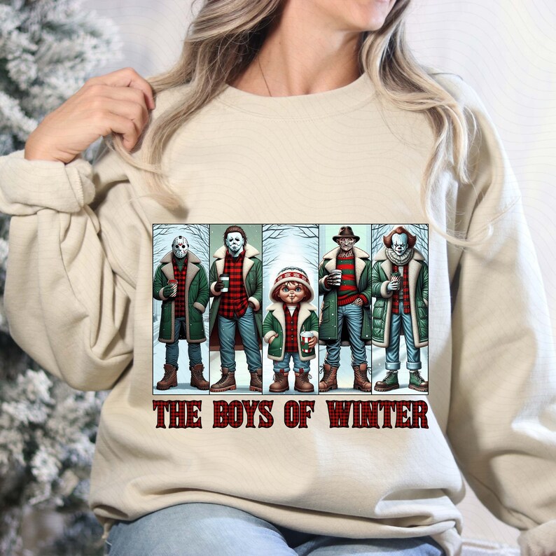 The Boys of Winter Png, Christmas Movie Killer Png, Killers Friends Png