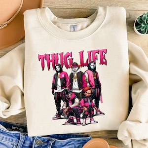 Thug Life Horror Movie Png, Horror Movie Killers Png, Friends Horror Characters Png, Friend Horror Png, Halloween Png, Happy Halloween Gift