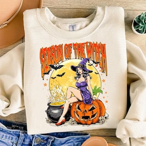 Retro Season Of The Witch Png, Girls Will Be Girls Png, Feeling Witchy Png, Girly Halloween Png, Witchy Vibes Png, Witches Halloween Png