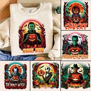 Halloween Horror Characters Png Bundle, Horror Movie Killers Png, Friends Horror Characters Png, Horror Png, Scary Png, Halloween Png