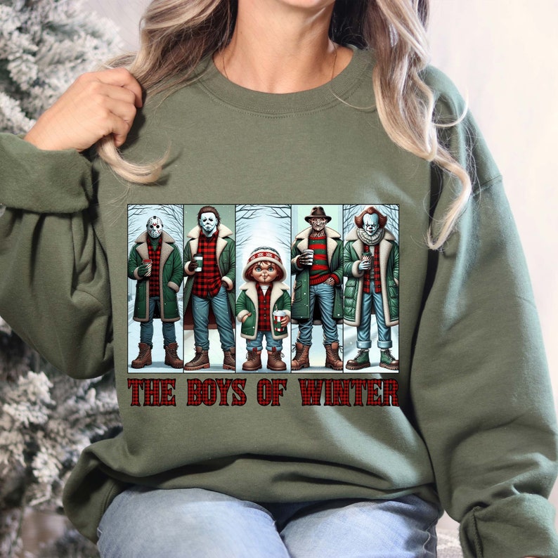 The Boys of Winter Png, Christmas Movie Killer Png, Killers Friends Png