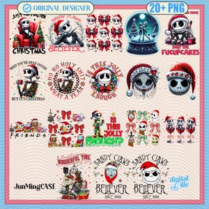 15+ Christmas Nightmare Png Bundle, Funny Christmas Movie Character Png, Nightmare Friends Png, Christmas 90’s Movie Png, Christmas Png