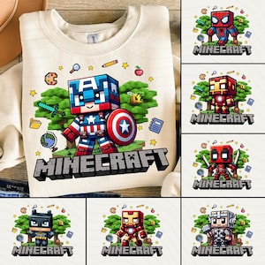 Bundle Pixel Gamer Shirt Png, Game Inspired Birthday Shirt,  Boy Birthday Shirt Design, Pixel Gamer Superhero Png, Superhero Png