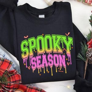 Trendy Spooky Season Halloween Png, Drip Spooky Vibes Png, Neon Bat Sublimation Design, Halloween Scary Shirt Design, Neon Halloween Png