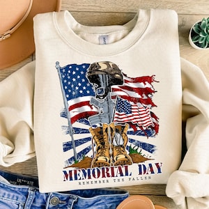 Retro Memorial Day Remember The Fallen Png, Proud Veteran Shirt Design, Vintage Military Png, Patriotic American Png, American Soldiers Png