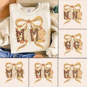 Coquette Fall Mama Nana Mimi Png, Autumn Pumpkin Mom, Autumn Floral, Fall Design, Glitter Pumpkin Bow Png, Glitter Fall Png, Fall Flower Png