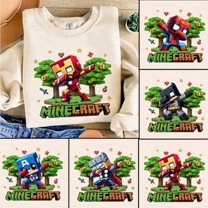 Bundle Pixel Gamer Shirt Png, Game Cartoon Png, Boy Birthday Shirt Design, Pixel Gamer Superhero Png, Superhero Cartoon Movie Png
