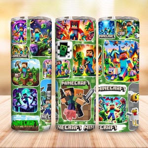 Cartoon Characters 20oz Tumbler Png, Game 20 oz Skinny Tumbler Png, Game Characters Straight and Taper Tumbler Wrap, Trendy Tumbler Png