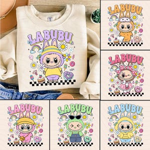 Trending Pink Cartoon Character Bundle Design, Perfect Gift for Kids, Easter Coquette Bow Doll For Kids Girls Png, Funny Cartoon Png