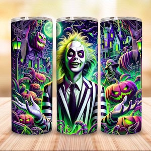 Killer Horror Character Halloween Tumbler Wrap Png, Halloween Movie Horror 20oz Tumbler, Halloween Horror Skinny Tumbler 20oz Design