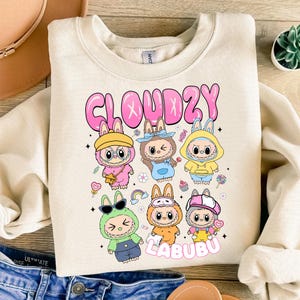 Personnages de dessins animés roses tendance, cadeau parfait pour enfants png, jolie poupée nuageuse pour enfants filles png, dessins animés drôles png