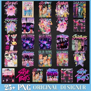 Kpop Saja Boys Bundle Png, Kpop Demon Hunters Png, Demon Hunters Png, Kpop Huntrix Png, Saja Boys Fan Gifts, Demon Hunters Fan Art