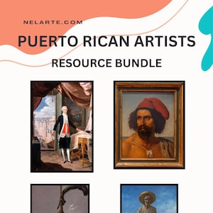Puerto Rico Artist Lessons Bundle, Famous Puerto Rican Artists, Sketchbook Prompts Inspired by Puerto Rican Art History, PDF packet