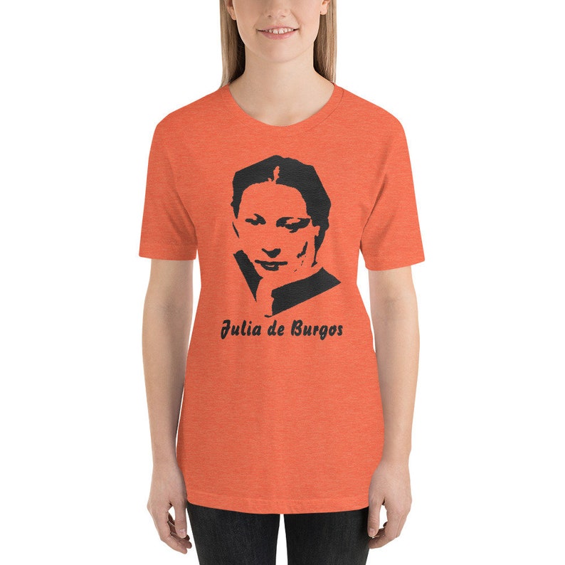 Julia de Burgos, Puerto Rican Poet, Puerto Rico, Poetry Short-Sleeve Unisex T-Shirt image 4