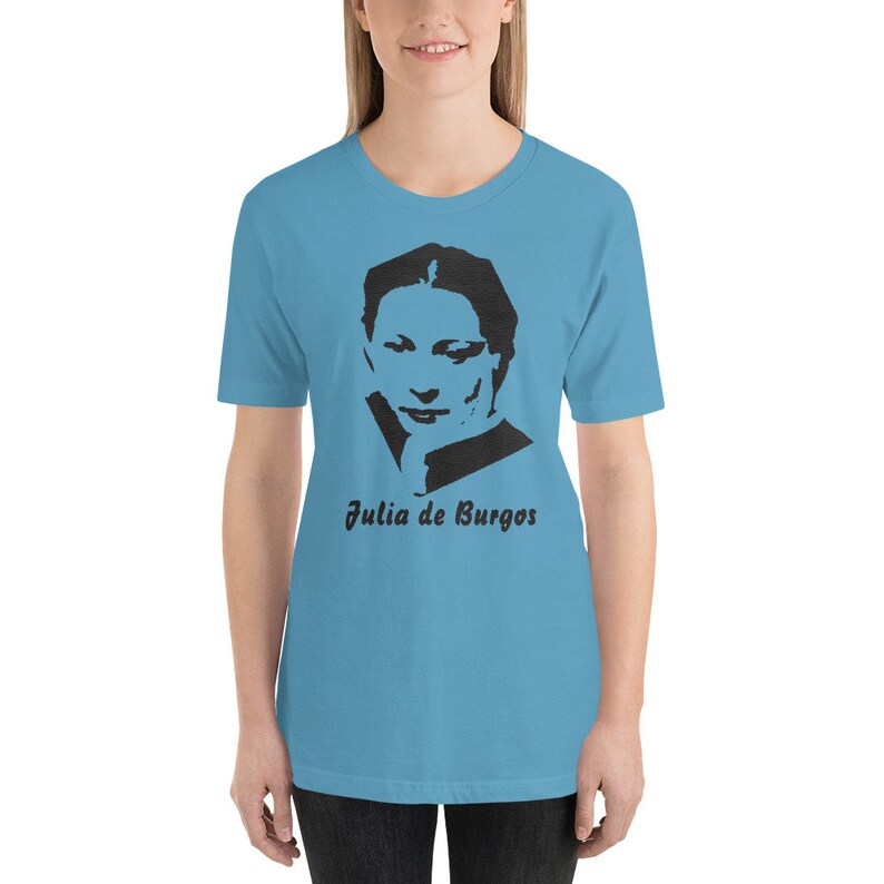 Julia de Burgos, Puerto Rican Poet, Puerto Rico, Poetry Short-Sleeve Unisex T-Shirt image 5