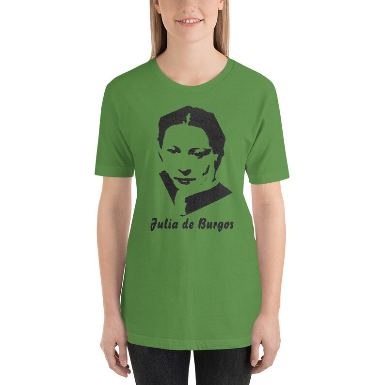 Julia de Burgos, Puerto Rican Poet, Puerto Rico, Poetry Short-Sleeve Unisex T-Shirt image 3