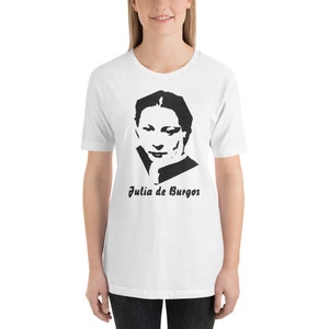 Julia de Burgos, Puerto Rican Poet, Puerto Rico, Poetry Short-Sleeve Unisex T-Shirt image 8