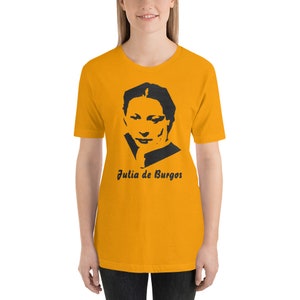 Julia de Burgos, Puerto Rican Poet, Puerto Rico, Poetry Short-Sleeve Unisex T-Shirt image 6