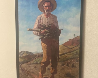 Ramon Frade "El Pan Nuestro" Print, 12 x 20 inches