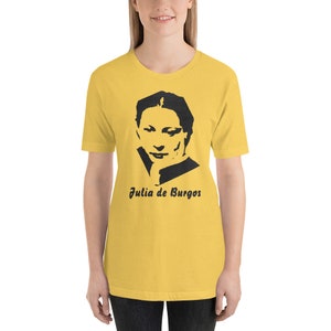 Julia de Burgos, Puerto Rican Poet, Puerto Rico, Poetry Short-Sleeve Unisex T-Shirt image 1