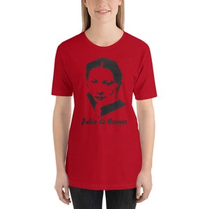 Julia de Burgos, Puerto Rican Poet, Puerto Rico, Poetry Short-Sleeve Unisex T-Shirt image 2