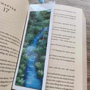 Dodaj zakładkę "Sunlit River" Fantastyczna ręcznie malowana jedyna w swoim rodzaju