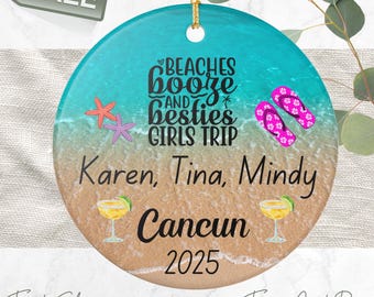 Girls Trip gifts, Girls Trip beach Girls trip ornament Girls trip gift ideas girls trip ideas memory ornament friend ornament friend gift