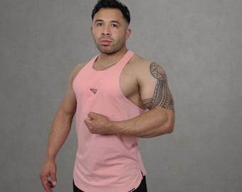 Men’s Stringer Tank Top | Cotton Spandex Gym Shirt | Bodybuilding Activewear | Presi Fitness Wear