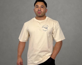 Unisex Oversized T-Shirt | Minimal Logo Streetwear | Luxus Baumwolle T-Shirt | Weiches Gym Fit Shirt
