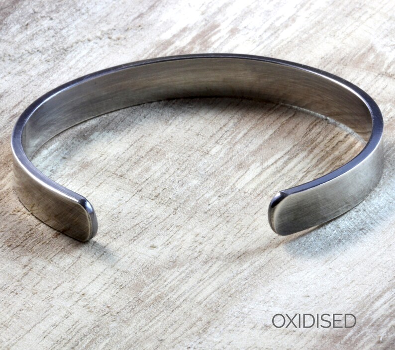 Silver Bangle Mens Silver Bracelet Mens Bracelet Silver Etsy Australia