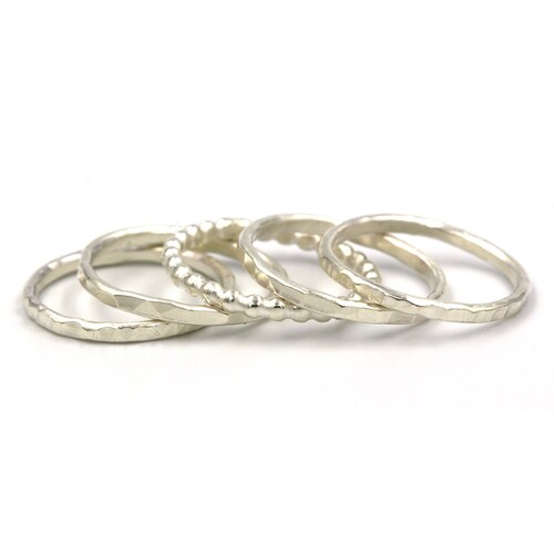 Stackable Rings Sterling Silver Rings Stacking Rings Dainty - Etsy ...