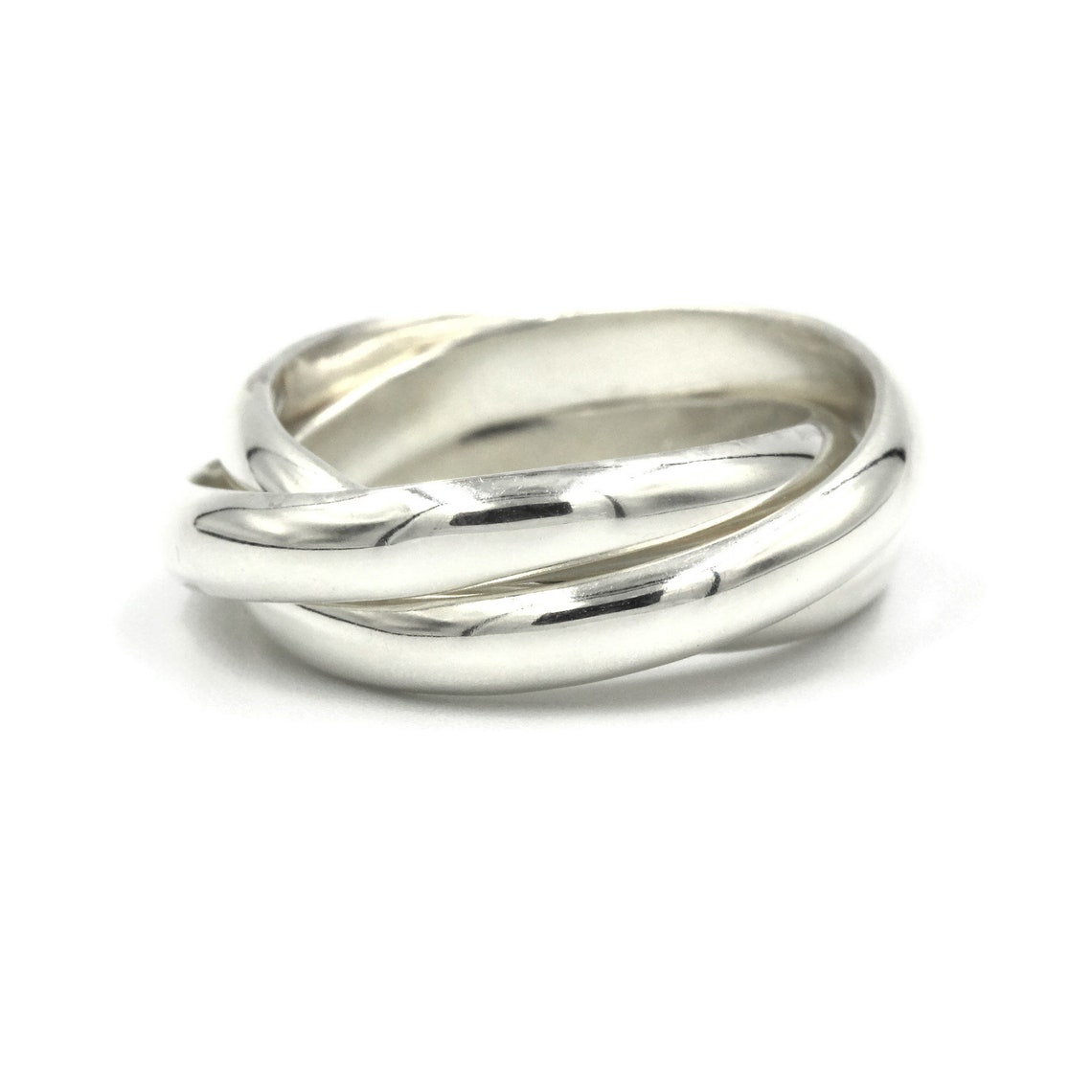 Sterling Silver Ring, Russian Wedding Ring, Rolling Ring, Wedding Ring ...