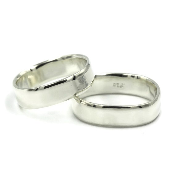 Sterling Silver Ring Wedding Band Set Wedding Ring Men | Etsy