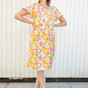 Digital Sewing Pattern Nursing Dress Raspberry // Digitales Schnittmuster Stillkleid Himbeere