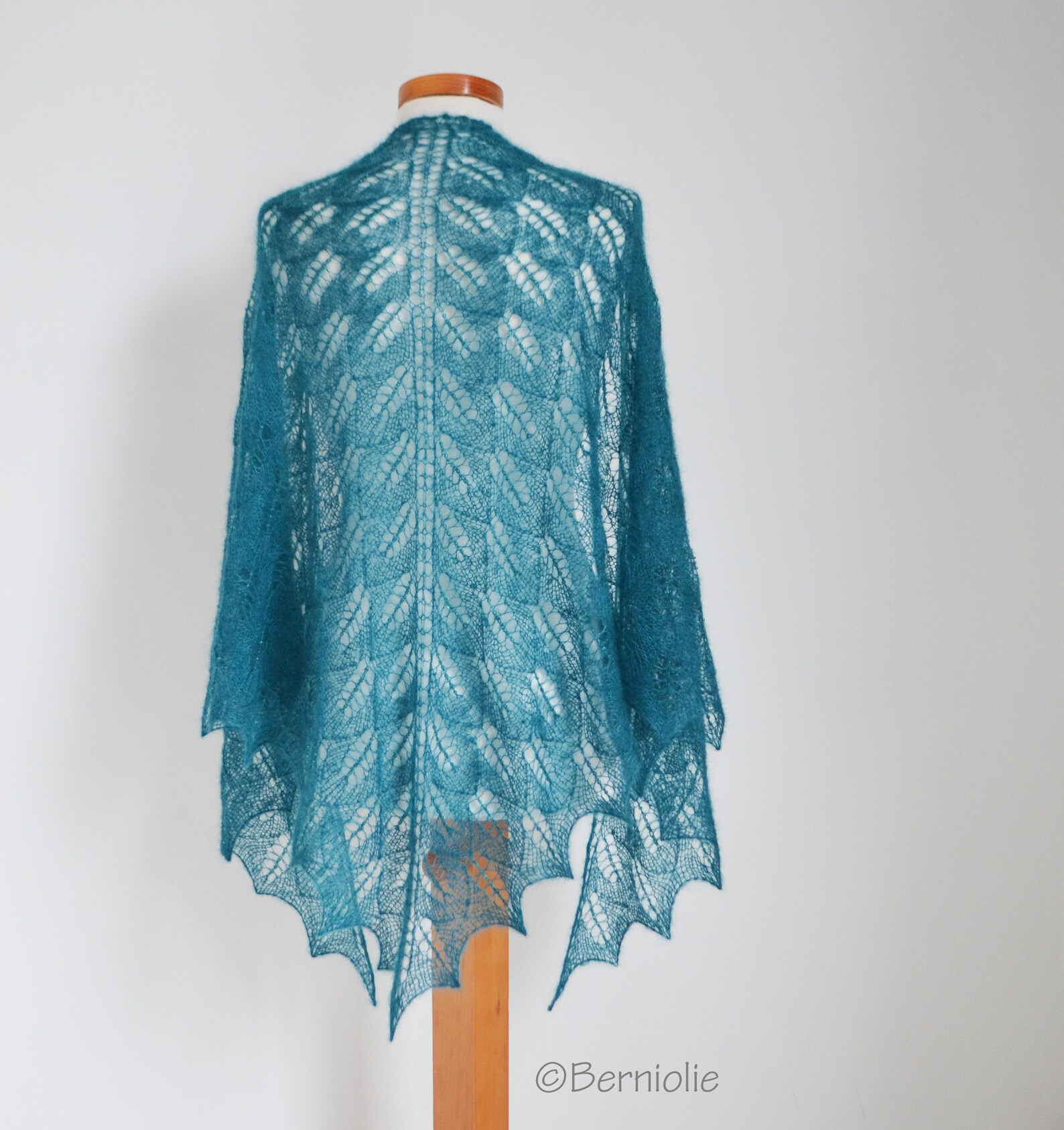 Lace Knitted Shawl With 1050 Glass Beads Lace Summer Shawl Etsy