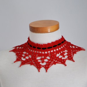 Lace crochet choker, detachable removable collar necklace cotton lace crochet fake collar for clothes, P499