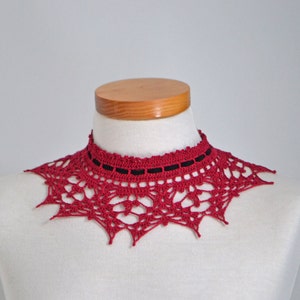 Lace crochet choker, detachable removable collar necklace cotton lace crochet fake collar for clothes, P500