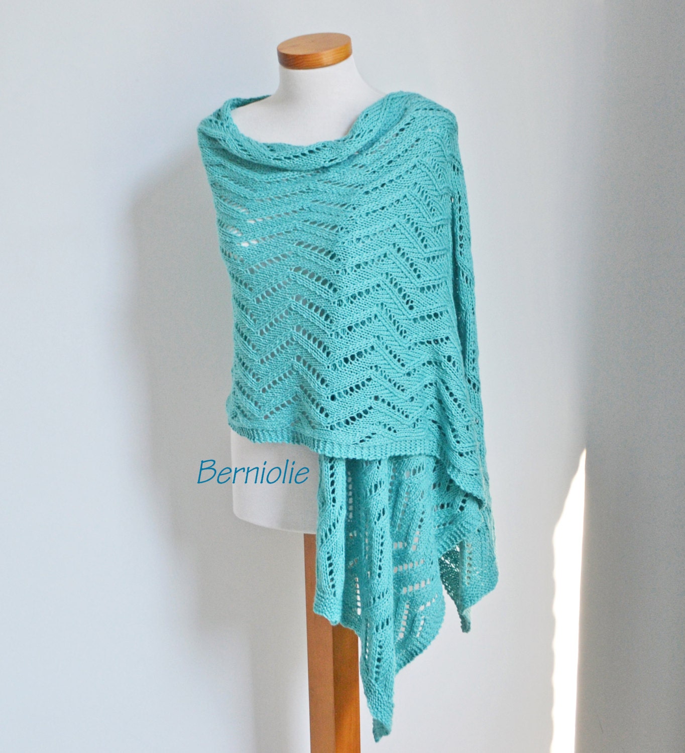 turquoise blue shawl