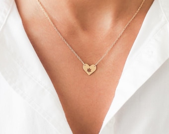 Israel at Heart Necklace.  In either Gold or Silver