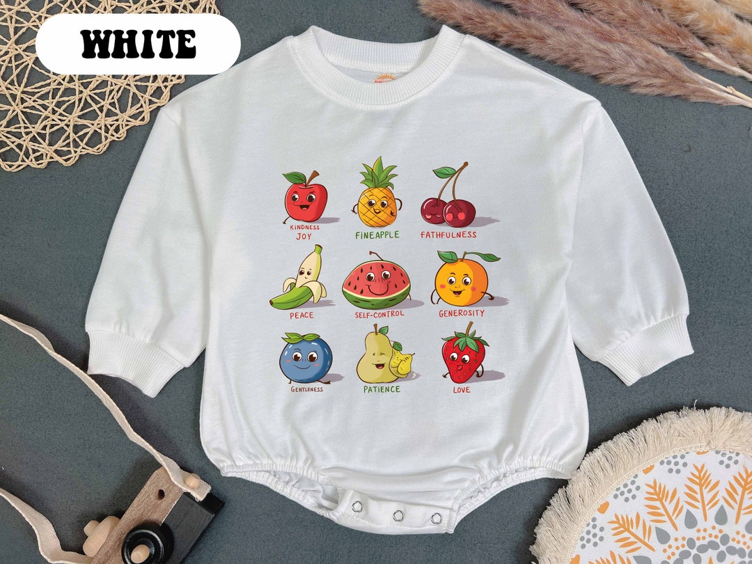 Cute Fruits of the Spirit Baby Romper Onesies, Christian Kids Clothing ...
