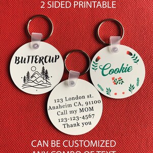 Personalized Dog or Cat Tags for Dogs and Cats ID Tag Dog and Cat Name Tag Custom Dog and Cat Tag Dog and Cat Gifts
